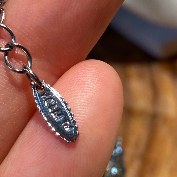 VLMC Vintage Victorian Style Bracelet / Aquamarine Colored / Blue / Adjustable - Picture 12 of 13